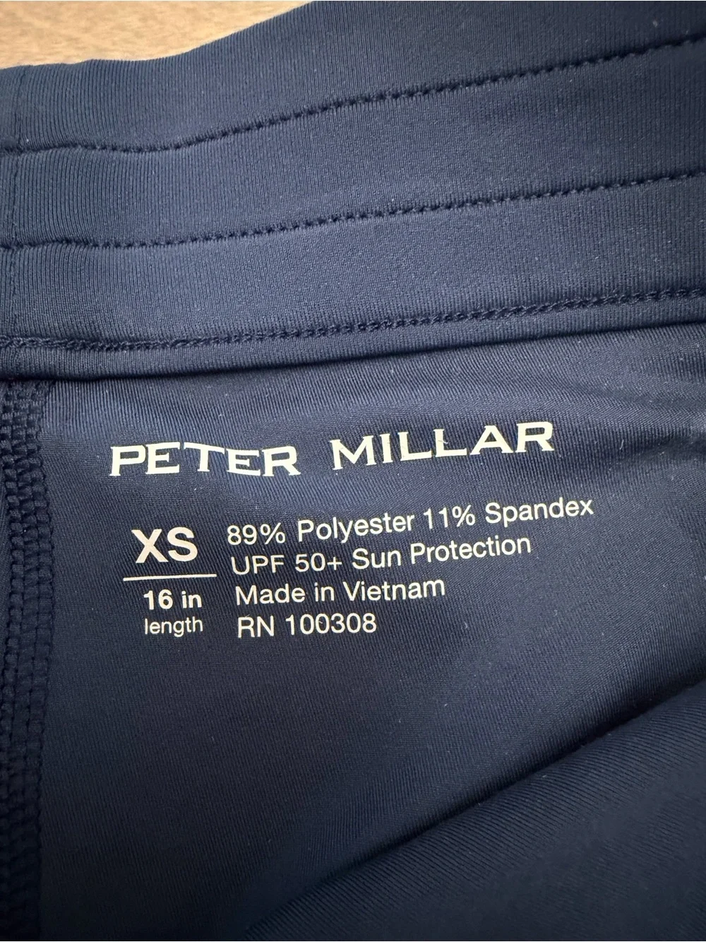 Peter Millar Women’s Performance Skort XS Navy 16” Golf Tennis